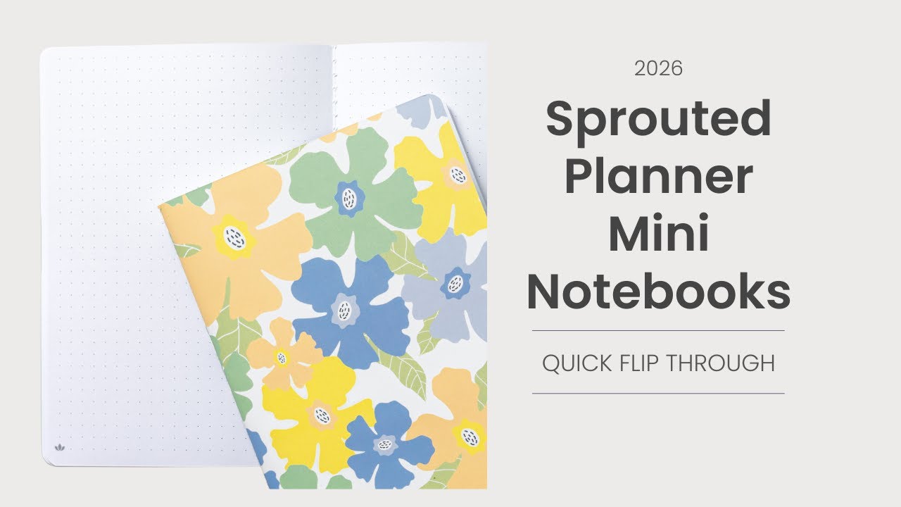Quick Flip Through of the Mini Notebooks | 2026 Sprouted Planner