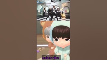 BTS Cartoon Vs BTS army 💜 character 🥰 dance performance|#tinytan #bts #btdcartoon
