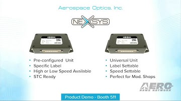 Aero-TV: Aerospace Optics - AEA 2015 New Product Introduction