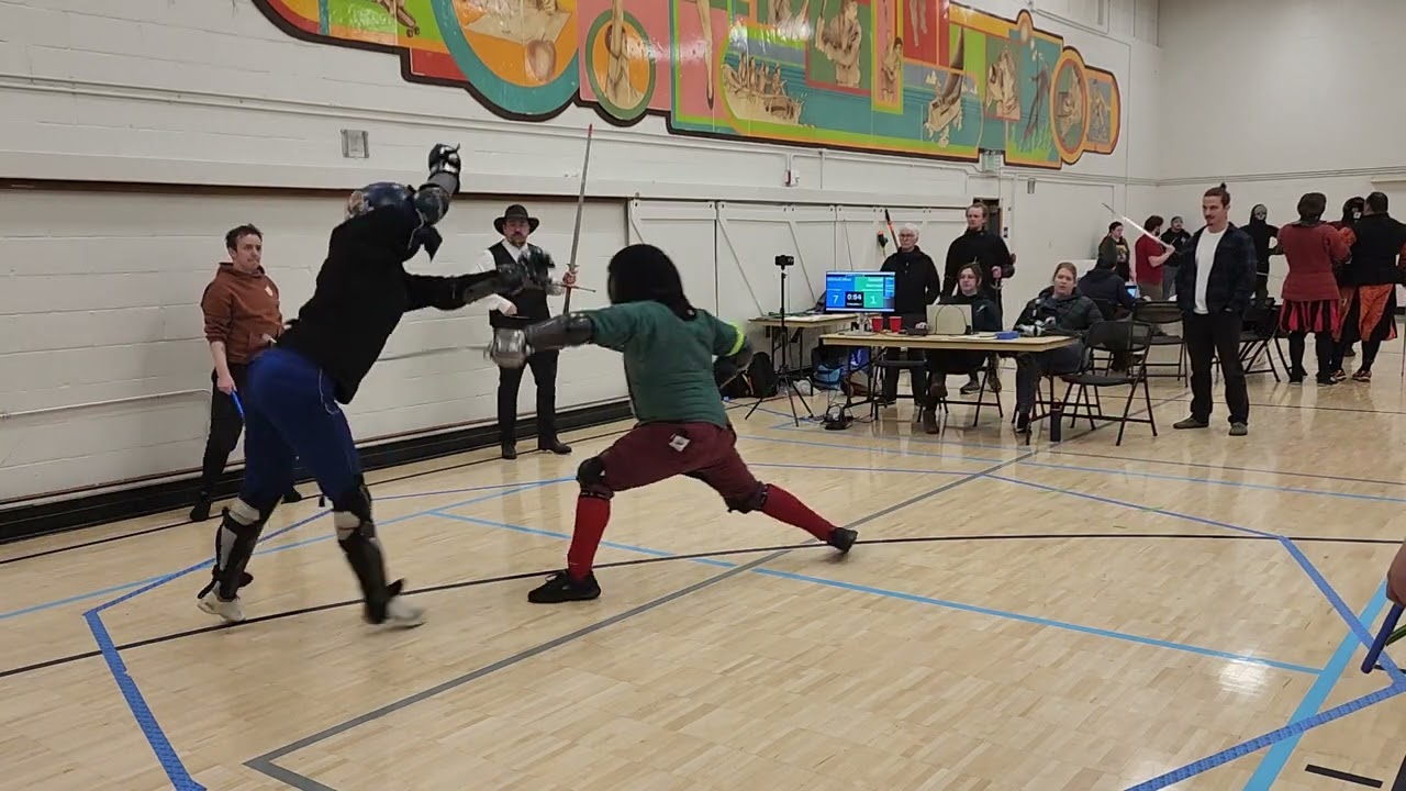 Evergreen open side sword pool 2-1 Mitchell allen v Dashiell