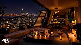 Late Night Jazz 🌃 Luxury Apartment in San Francisco 🎷 Relaxing Jazz Saxophone Music for Deep Sleep