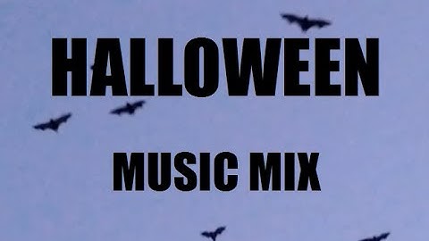 FLYING BATS Background Loop Video - HALLOWEEN Music Mix - Spooky Hip Hop / Alternative