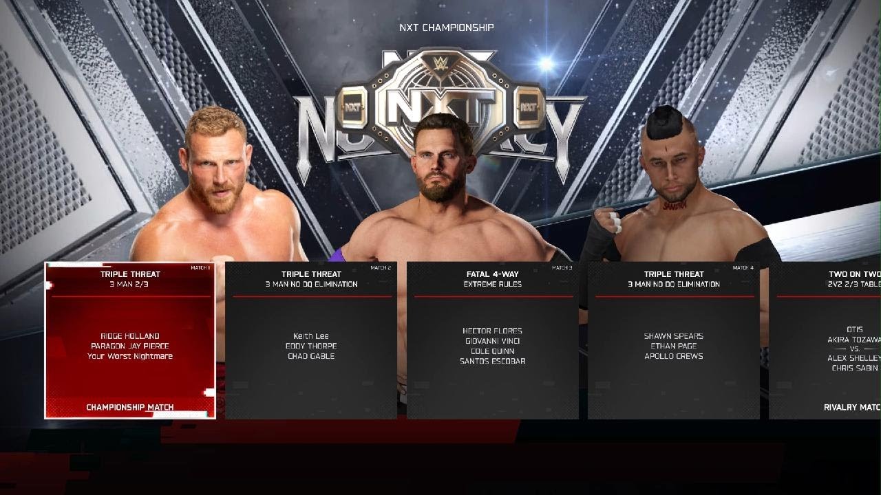 WWE 2K25_ Your Worst Nightmare vs Ridge Holland vs Paragon Jay Pierce