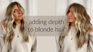 ADDING DEPTH TO BRIGHT BLONDE HAIR TUTORIAL || Lexi Dawn
