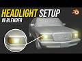 Preparing Car Lights in Blender – Game-Ready Vehicle System in UE5 | Part 4