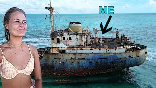 Exploring an Abandoned Ship in Turks and Caicos!