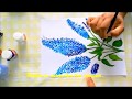 How to do fabric painting with buds  diy art  fabric painting  tutorial  ear buds reuse