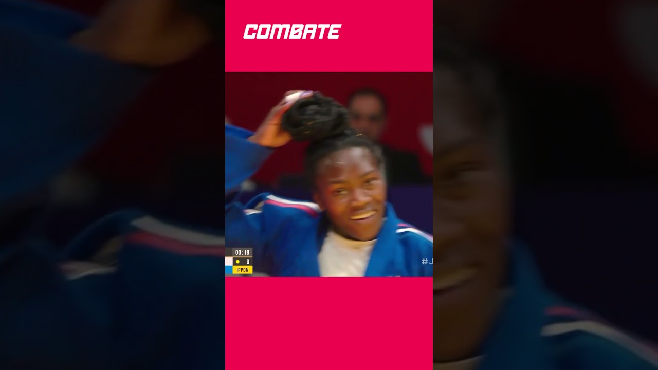 DIA DA MÃE! FRANCESA É HEXACAMPEÃ MUNDIAL DE JUDÔ 11 MESES APÓS DAR À LUZ! | #shorts | Combate.globo