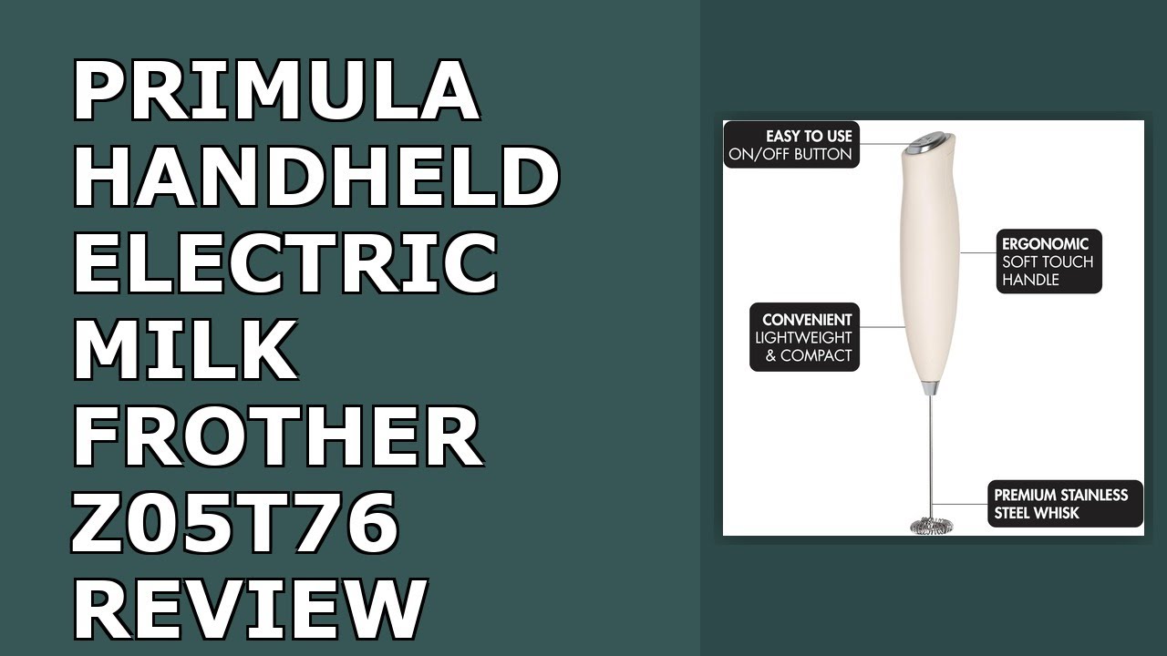 Primula Handheld Electric Milk Frother, Powerful Motored Whisk, Portable Battery-Powered Review