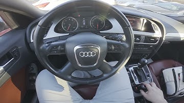 How to Set Speed Warning in AUDI A4 B8 ( 2007 – 2015 )