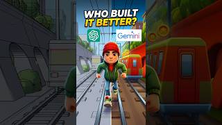 CHAT GPT VS GEMENI MAKE SUBWAY SURFERS #ai #subwaysurfers