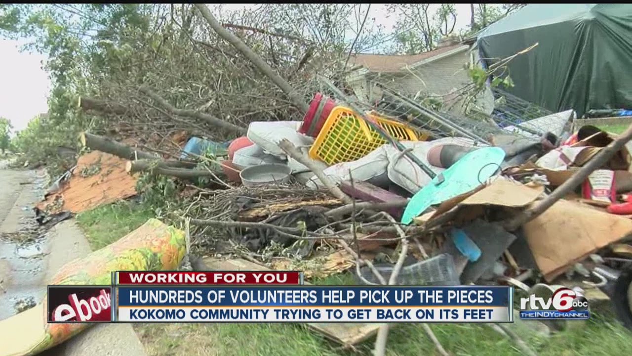 RTV6 works with volunteers to help clean up Kokomo