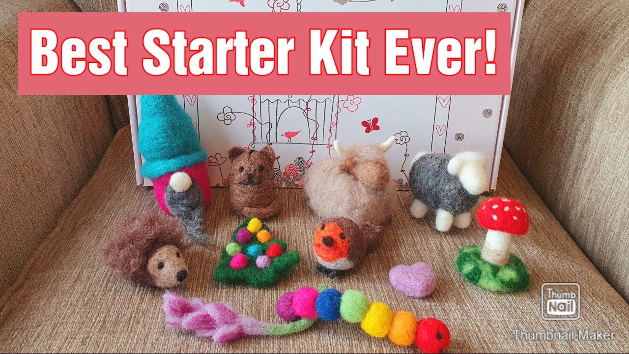 And It's ECO FRIENDLY! HEIDIFEATHERS Needle Felting Starter Kit for