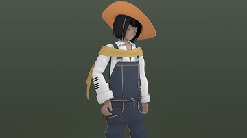 character modeling wip part6 —Blender workflow, timelapse