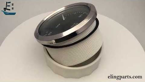 KUS Universal 85mm Analog Tachometer 0-4000RPM With Hourmeter Display For Diesel Engine(Truck/Boat)