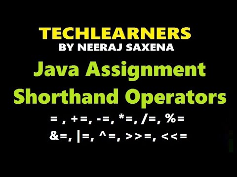 shorthand assignment operator in java