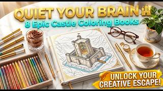 Castle Coloring Book for Adults Stress Relief & Travel: Quiet My Brain & Mindful Architecture Art
