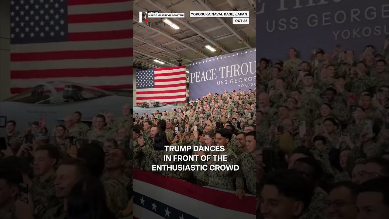 Japan: Trump Dances With Cheering US Troops | N18G
