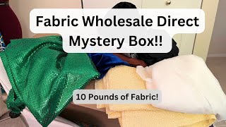 10 Pound Mystery Fabric Unboxing! Fabric Wholesale Direct Mystery Box | FWD Fabric Purchase 2023 screenshot 5