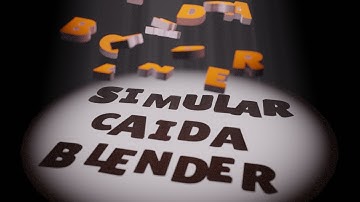 Simular la caída de un objeto en Blender