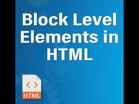 Introduction to HTML part 3 (block level elements) - YouTube