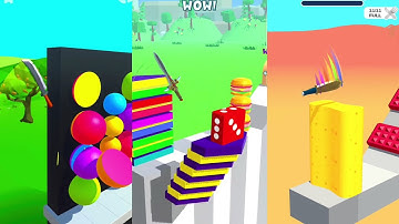 Slice All vs Slicer Knife vs Slice It All - Very Satisfying and Relaxing ASMR Slicing Game