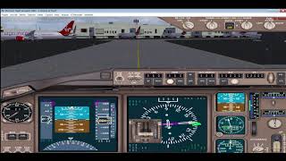 FS2004: Landing into Heathrow - cockpit view