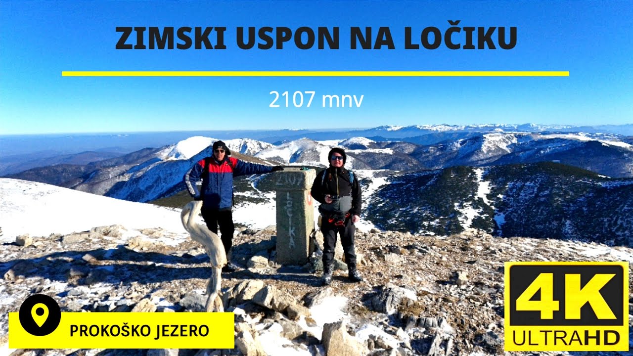 Zimski uspon na Ločiku drugi vrh Vranice 2107mnv