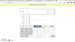 Desmos Matrix Calculator screenshot 1