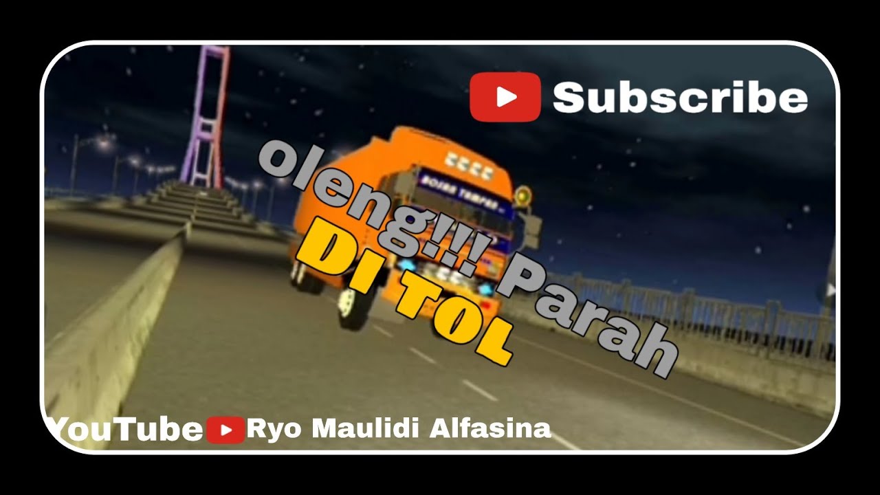  Truk  Oleng Parah di tol versi bussid YouTube