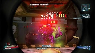 Borderlands 2 - Deadly Sniper - Zer0 Solo Pyro Pete