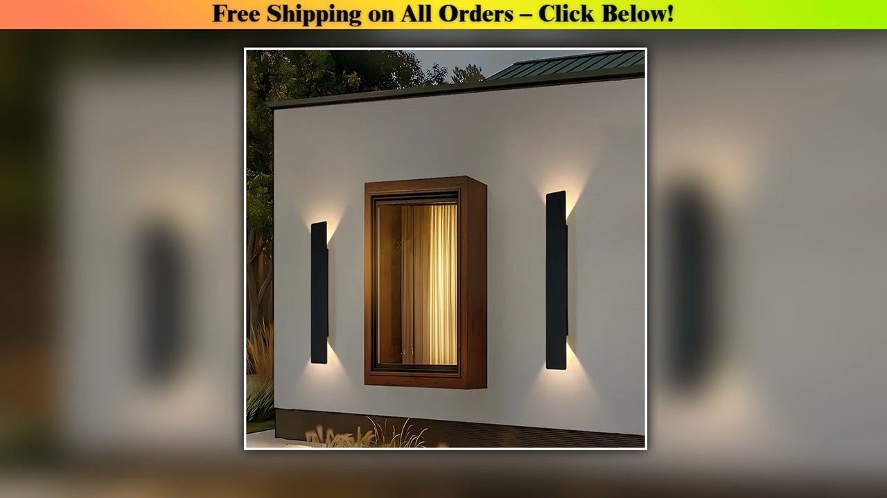 20cm/41cm/61cm Outdoor LED Wall Lights Up and Down Aluminum Wall Lamp Waterproof IP65 Courtyard