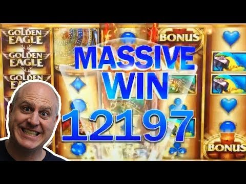 MASSIVE WIN! 😱10 FREE GAMES JACKPOT 🦅Golden Eagle Slots | The Big Jackpot