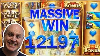 MASSIVE WIN! 😱10 FREE GAMES JACKPOT 🦅Golden Eagle Slots | The Big Jackpot
