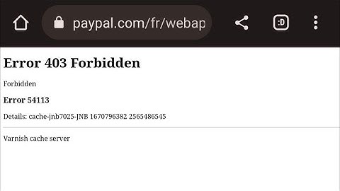 PayPal - Comment Résoudre “Error 403 Forbidden”