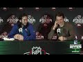 NYR at NYI: Mika Zibanejad and Artemi Panarin Postgame Availability | Feb. 18, 2024