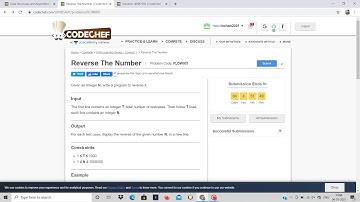 DSA||Reverse the number | codechef challenge solutions| january 2021 challnege |chef & ants solution