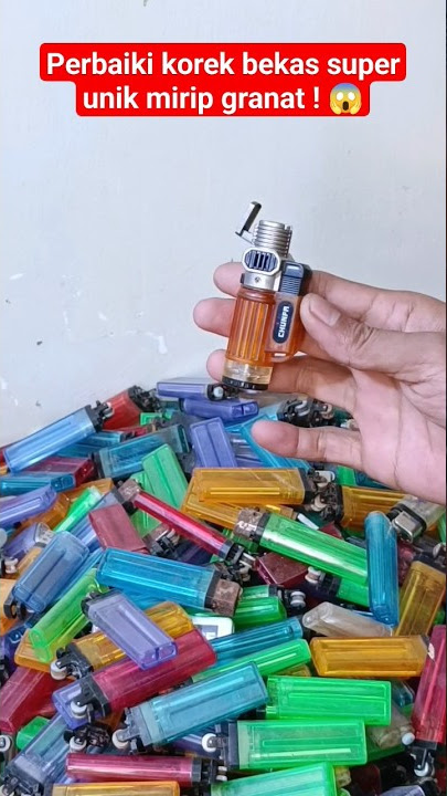 Perbaiki korek api bekas super unik mirip granat 😱