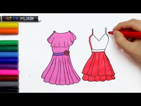 Video: Wie Zeichnet Man Kleidung Für Mädchen?