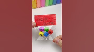 🔥DIY Clay Squid Game Gonggi Challenge! 🎮#Shorts #SquidGame #clay #gonggi