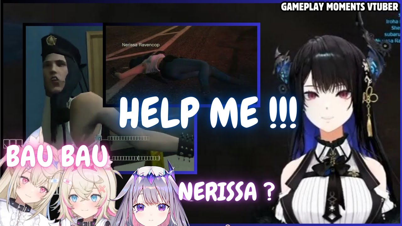 The moment Rissa dies up to 3 times in holoGTA, because Fuwamoco! [Gameplay Moments]