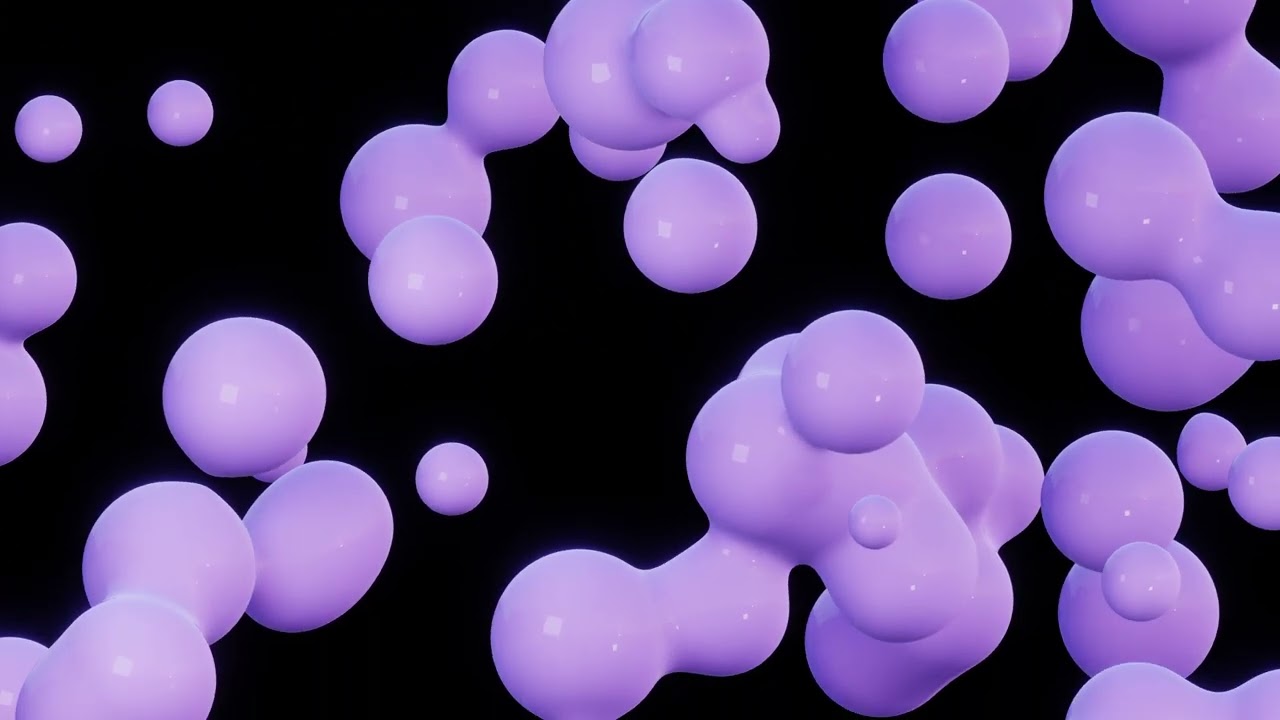 This gorgeous LAVENDER Pure Glossy Ball Metaball | 4K 60FPS Live wallpaper