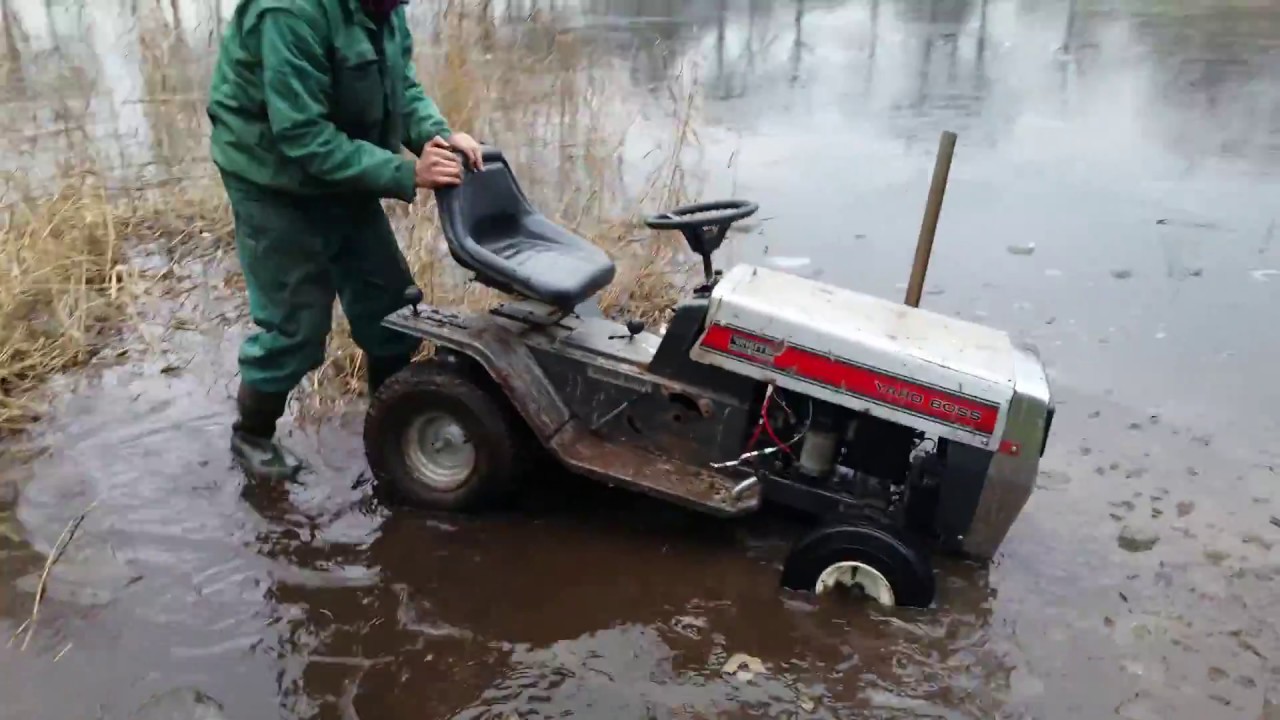 Mud Mower STUCK in Lake! YouTube