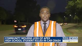 Community mourns loss of Apex high school student killed in car crash