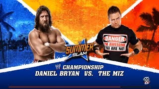 Daniel Bryan vs The Miz Summer Slam 2018 Full Match #WWE - Gameplay