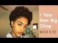 Wash n Go on TWA | 1 Year Post- Big Chop!