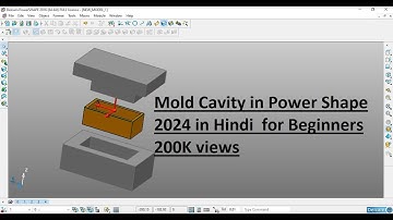 power shape tutorial mold cavity for BEGINENER   in hindi  2024  by Dr hamid ashraf