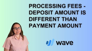 Wave Apps - How to Handle Processing Fee when using outside Payment Processing