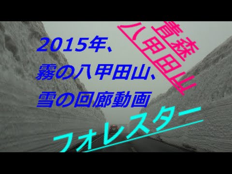 フォレスター 車載動画 15年 霧の八甲田山 雪の回廊動画 スバル Youtube