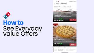 How to See Everyday value Offers on Dominos easy screenshot 4